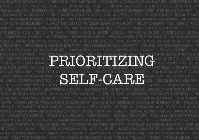 prioritizing self care
