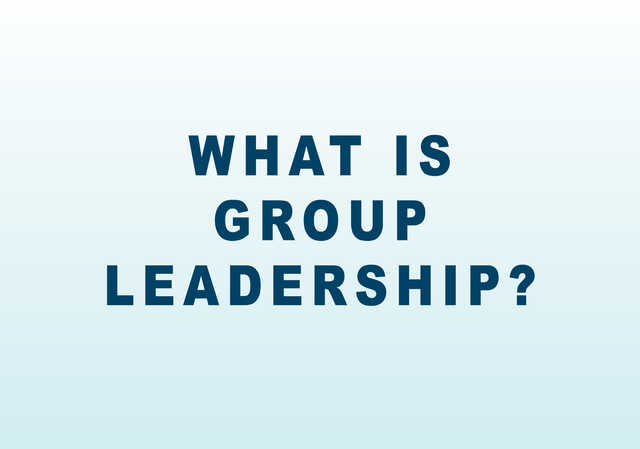 What is group leadership graphic