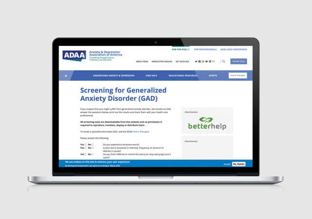 Generalized Anxiety Screening
