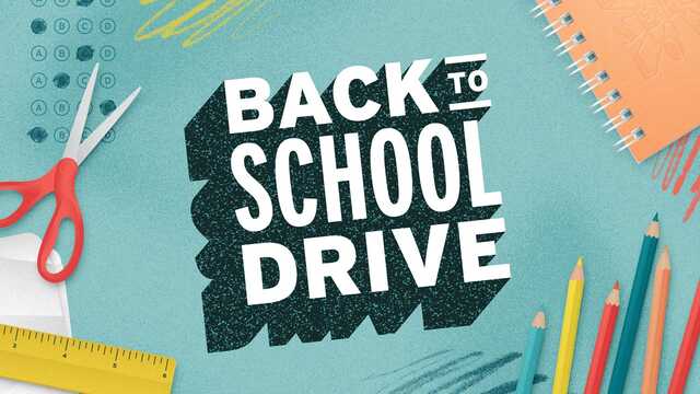 Back to School Drive graphic