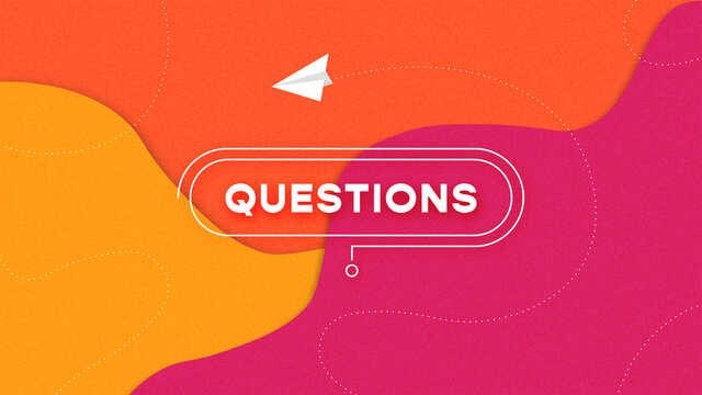 Questions series graphic